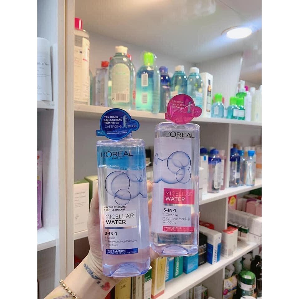 (AUTH) Nước tẩy trang L'Oreal Micellar Water 3-in-1 400ML | BigBuy360 - bigbuy360.vn