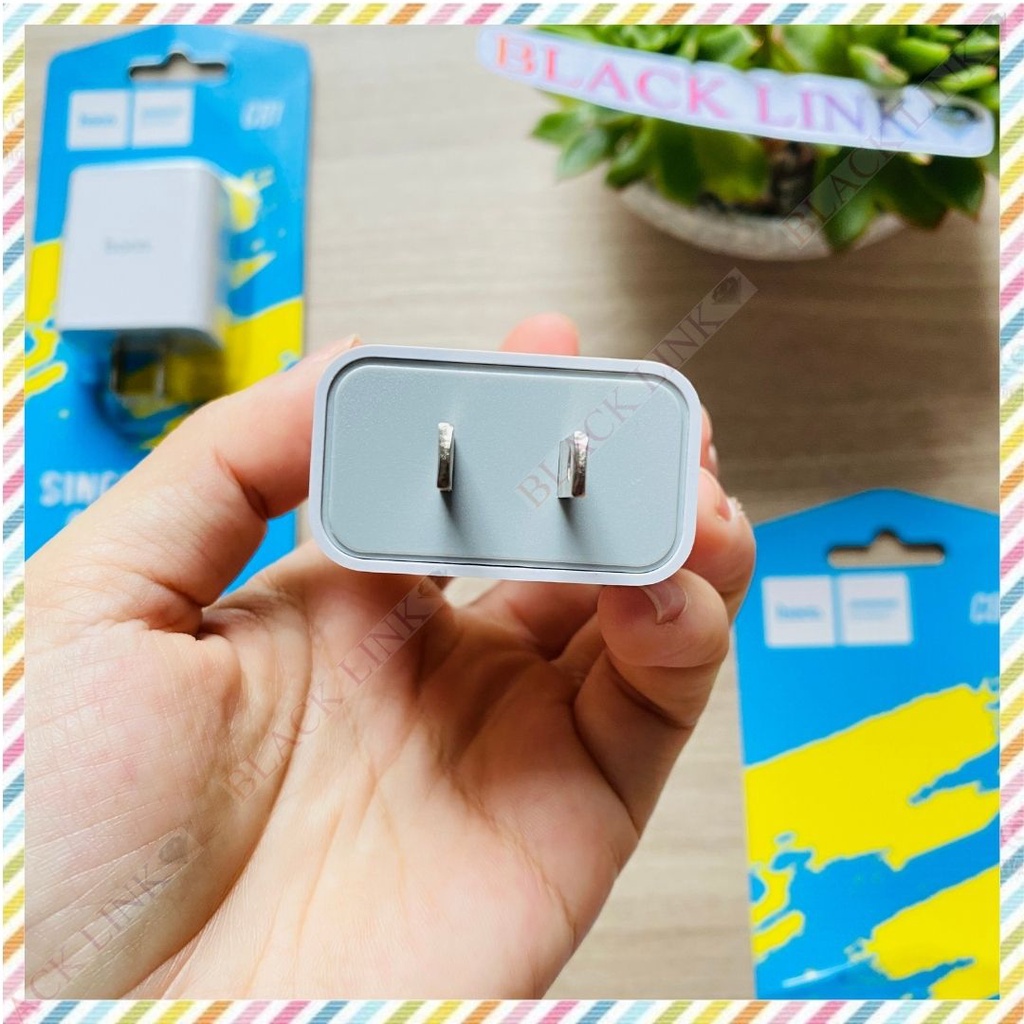 Củ Sạc 2.1A HOCO C81 Điện Thoại Máy Tính Bảng Cao Cấp - Cốc Sạc Nhanh Pin Dự Phòng Tai Nghe Bluetooth Không Dây I12