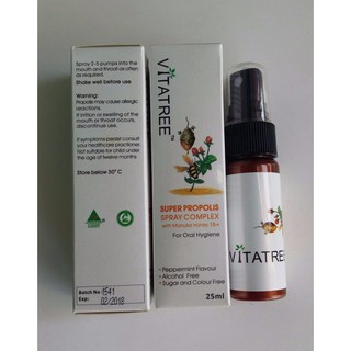 Xịt keo ong vitatree Úc 25ml (lọ)