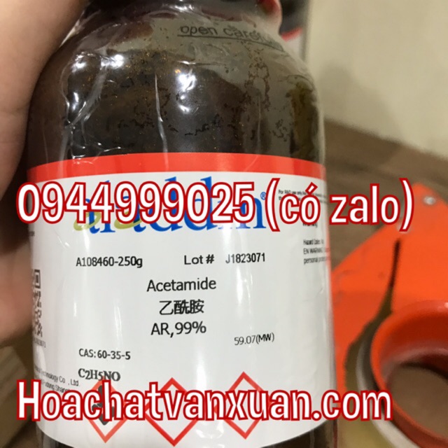 Hoá chất Acetamide C2H5NO lọ 250g 60-35-5 Trung Quốc