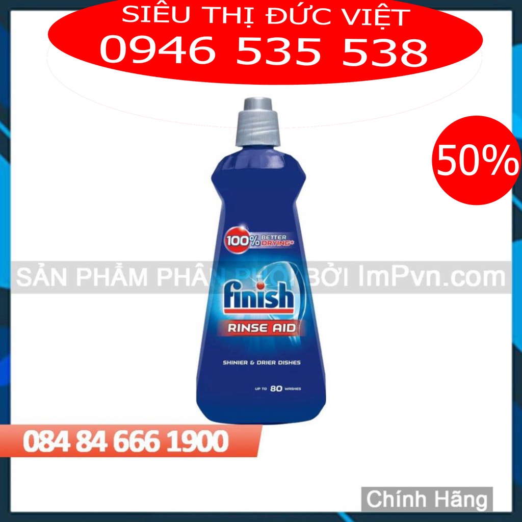 Combo viên rửa bát Finish Hộp Classic 110 viên, Muối 1.2kg, Nước làm bóng 400ml