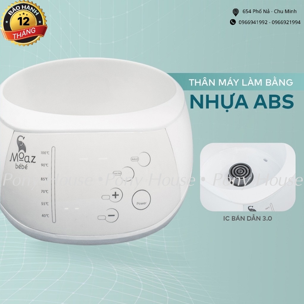 Máy Đun Nước Pha Sữa Moaz BéBé - Máy Đun Hâm Nước Đa Năng Siêu Tốc MB-002 Chính Hãng Bảo Hành 1 Năm