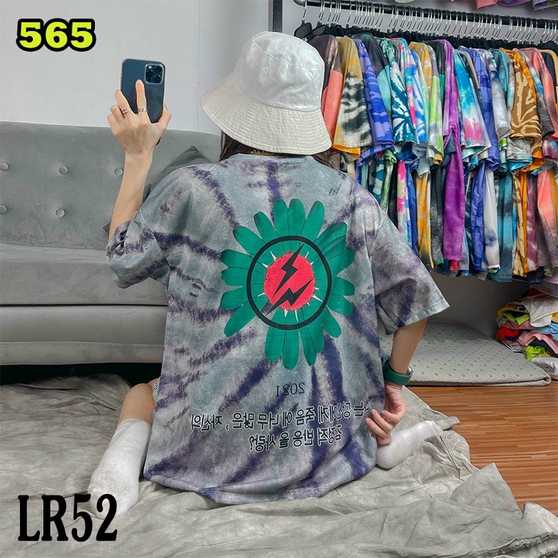 Áo thun loang màu 𝑭𝒓𝒆𝒆𝒔𝒉𝒊𝒑 Áo phông unisex LR52 vải cotton xượt poli co giãn thấm hút tốt, không xù lông