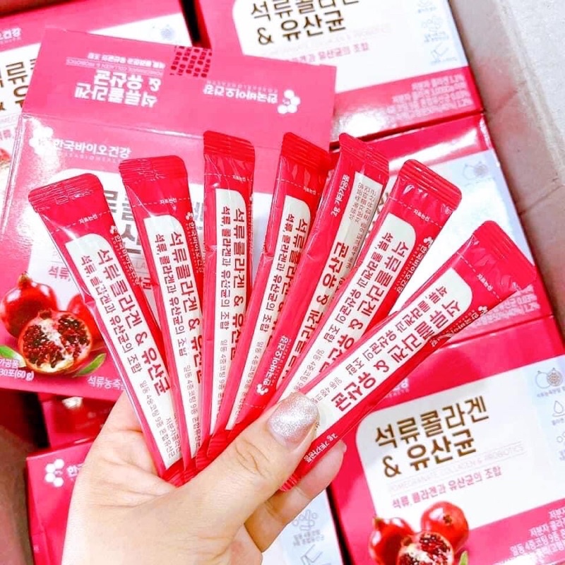 Thạch Lựu COLAGEN 1 HỘP 30 gói | Thế Giới Skin Care