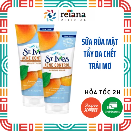 Sữa rửa mặt Tẩy Tế Bào Chết, Trắng Da STIVES - 170g
