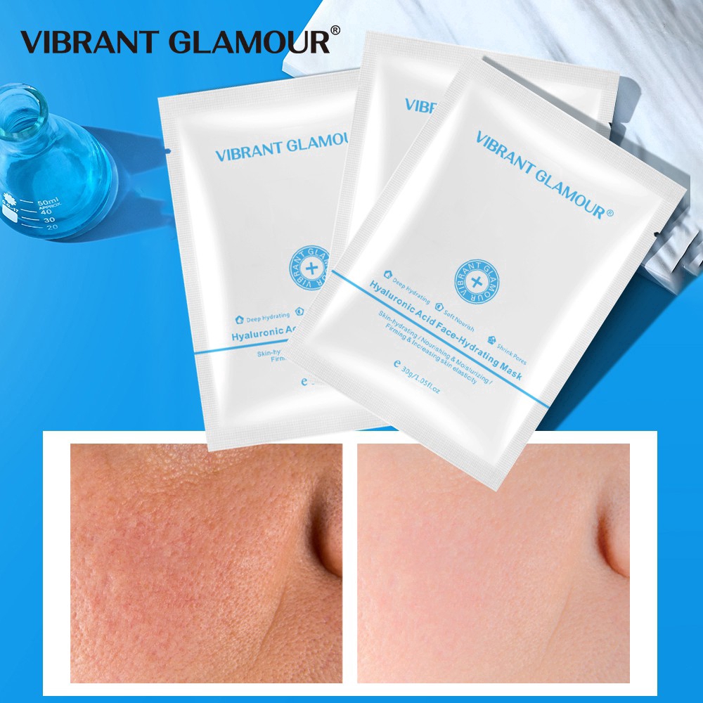 Mặt Nạ VIBRANT GLAMOUR Chiết Xuất Axit Hyaluronic Thu Nhỏ Lỗ Chân Lông Làm Trắng Và Săn Chắc Da Giữ Ẩm Chống Lão Hóa | BigBuy360 - bigbuy360.vn