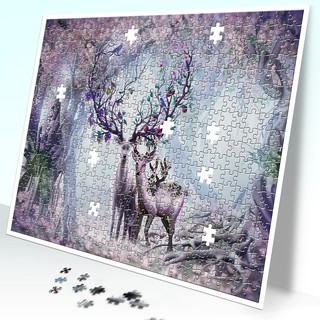 Tranh xếp hình tia sáng jigsaw puzzle 475 mảnh xếp hình trí tuệ, giảm stress - thần lộc - msp: 475-047