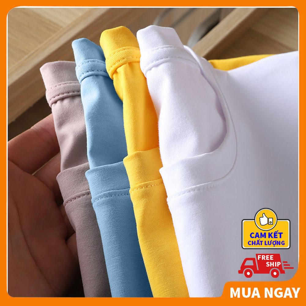 Áo thun nam nữ unisex tay ngắn form rộng cổ tròn ❤️BIBINO❤️ Áo phông nữ nam rộng vải cotton cao cấp giá rẻ