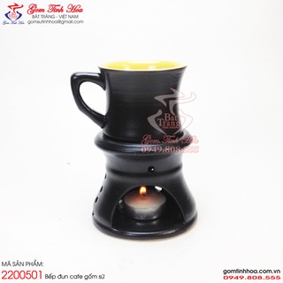 Bếp đun cafe gốm sứ dáng cốc eo Gốm sứ Bát Tràng