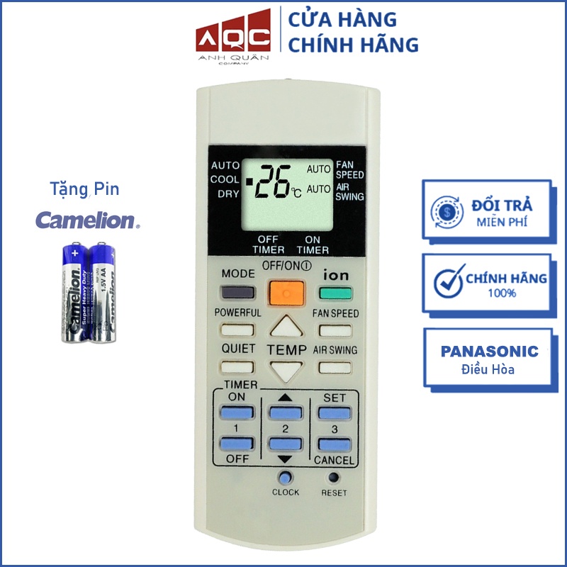 ĐIỀU KHIỂN ĐIỀU HÒA PANASONIC ION A75C3299 - REMOTE MÁY LẠNH PANASONIC ION A75C3299