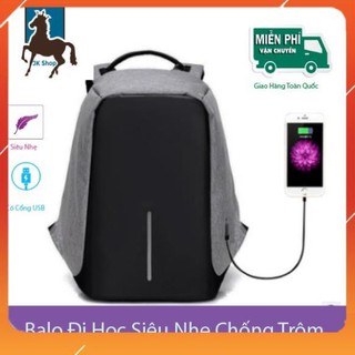 Balo đi học Thời Trang Nam Nữ Cao Cấp.Ba lô Phong Cách Hàn Quốc Có Sạc Điện Thoại, Chống Nước, Siêu Nhẹ [SKM]