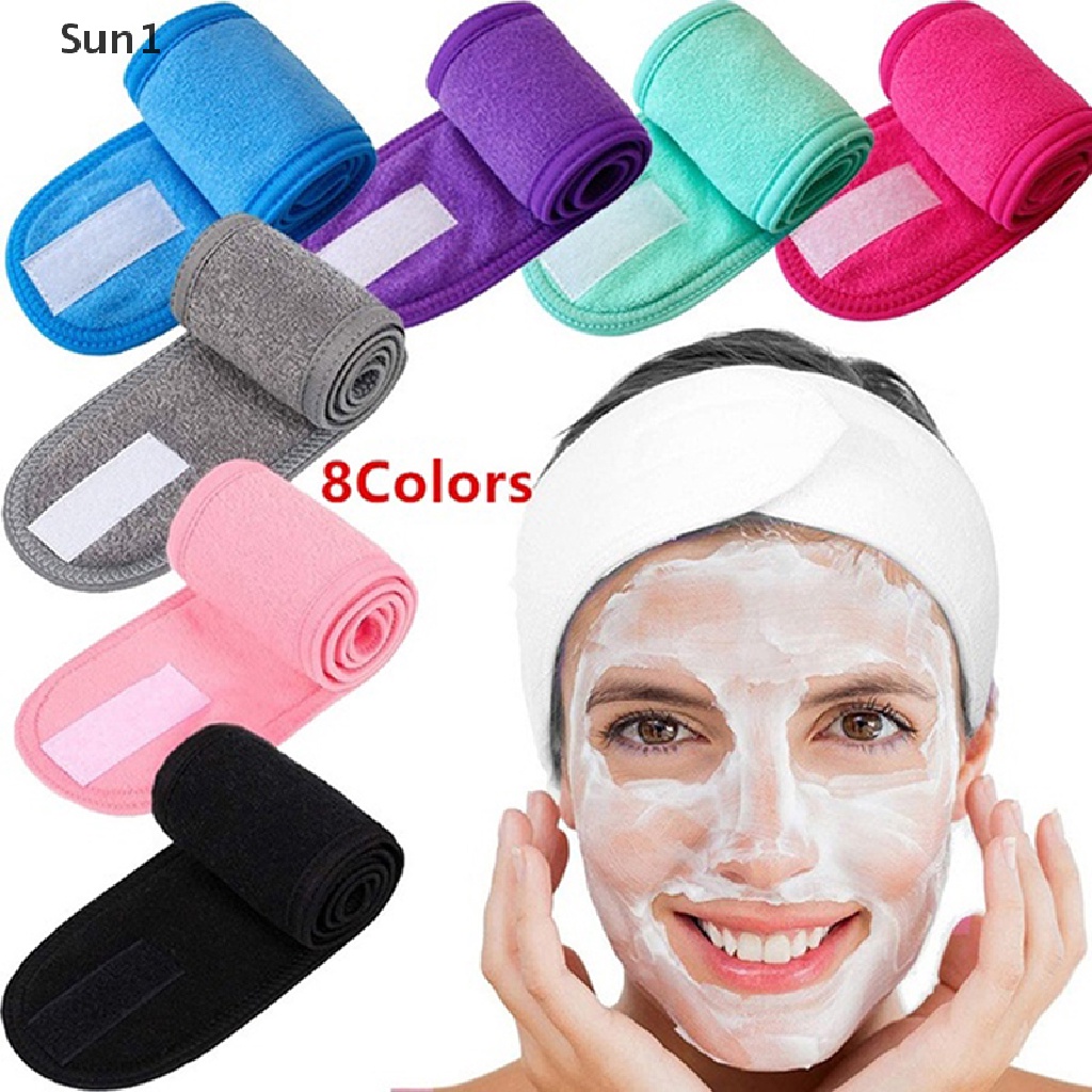Băng Đô Thể Thao Sun1 &gt; Băng Đô Khóa Dán 8 Kiểu Màu Trơn Co Giãn Tốt Dùng Khi Tập Yoga / Tắm
