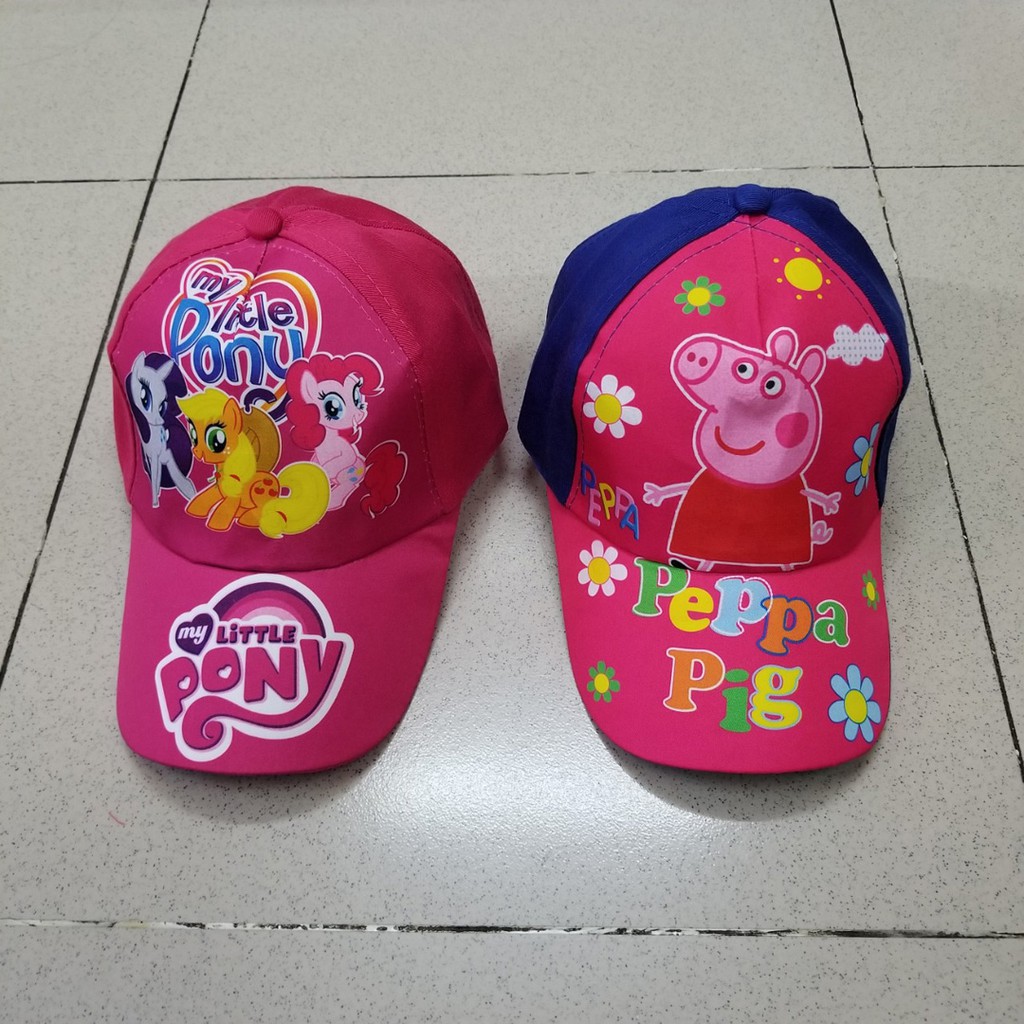 Nón kết hoạt hình pony và heo peppa cho bé gái