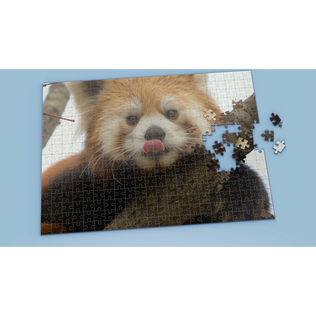 Tranh ghép hình RED PANDA - Mẫu 2 - Nhận in theo yêu cầu