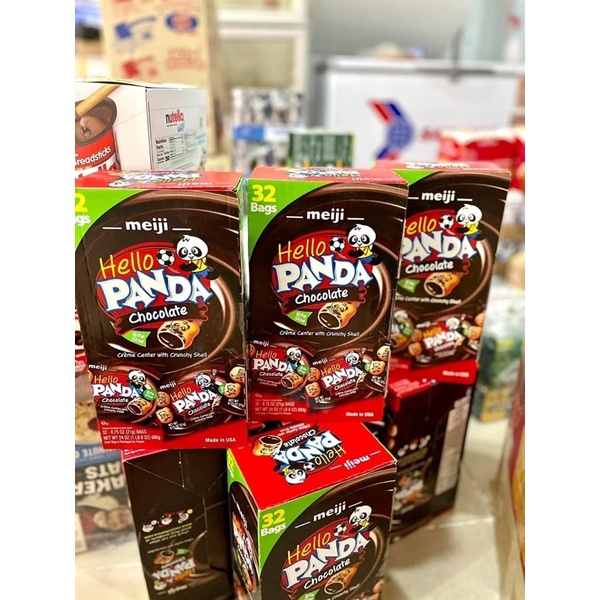 Bánh Hello Panda kem Socola Meiji 680g