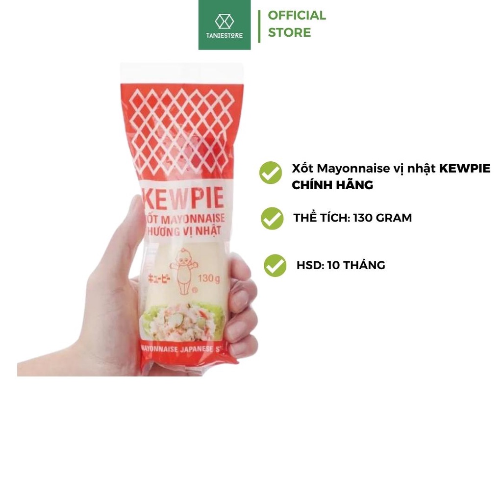 Sốt mayonnaise Kewpie hương vị Nhật 130Gram trộn salad, rong nho thơm ngon