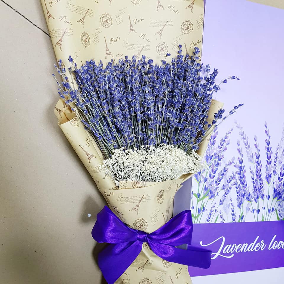 Hộp Hoa Lavender Khô Xinh Xắn