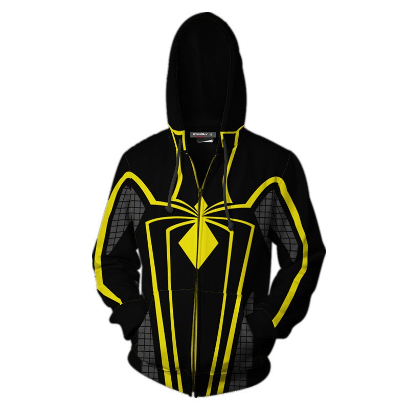 Venom Symbiote Hoodies Áo len có mũ trùm đầu Anime đầy đủ dây kéo Anime Hoodie Áo nỉ in 3D