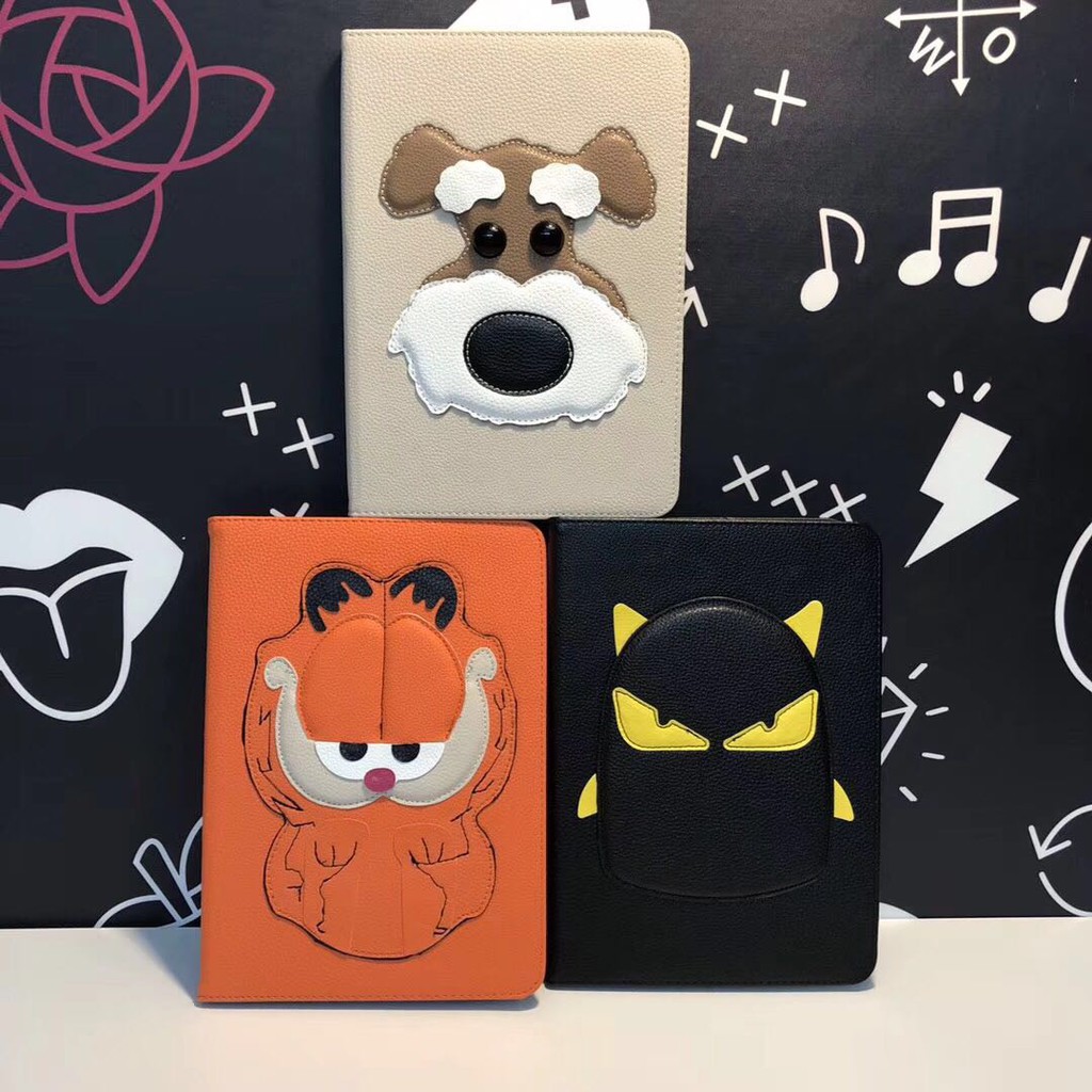 For iPad Mini 1 2 3/ Mini 4/Mini 5 Stand Solid Cartoon Cute Case PU Leather Shockproof Protector Cover