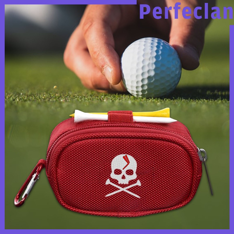 Túi Đựng Bóng Golf Đeo Thắt Lưng Màu Đen Có Khóa Kéo