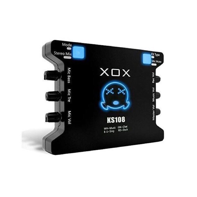 [Mã ELHACE giảm 4% đơn 300K] Sound card XOX KS108 hay soundcard ks108 cho micro thu âm