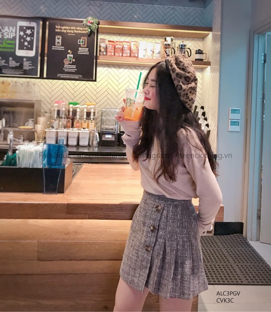MŨ NỒI DA BÁO CÓ DÂY RÚT MŨ BERET DA BÁO - Camcamvintage