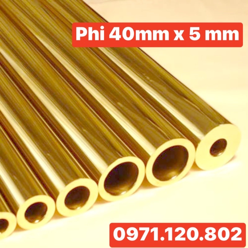 Đồng thau ống phi 40mm x 5mm