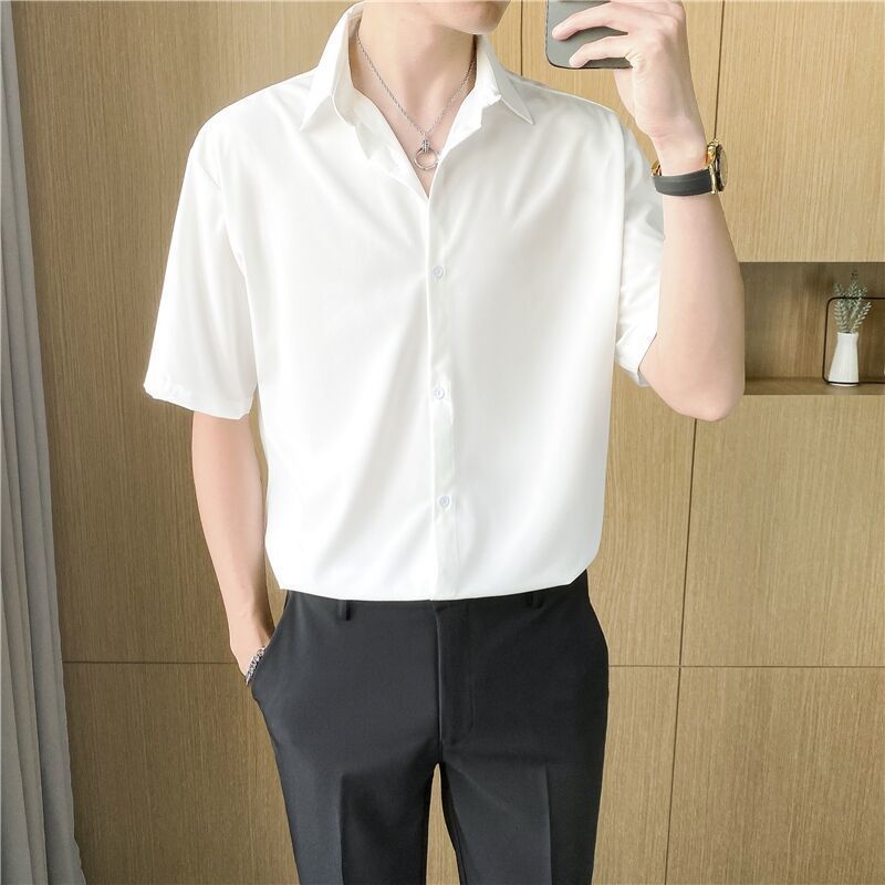 Áo sơ mi tay ngắn nam nữ SANVADIO áo sơ mi tay lỡ form rộng dáng unisex phong cách hàn quốc thoáng mát không nhăn ASM48