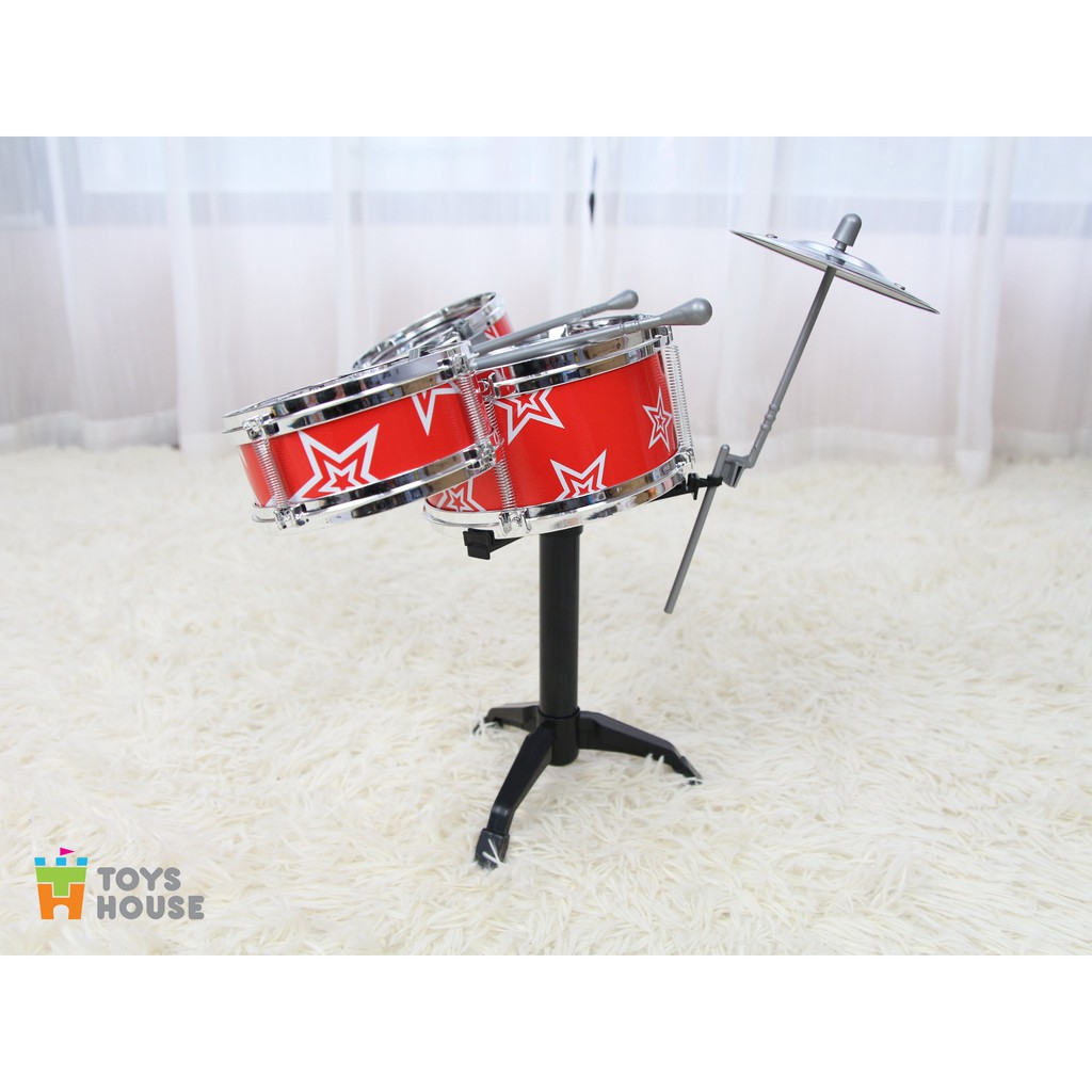 Đồ chơi hướng nghiệp - Bộ trống Jazz Drum cho bé Toyshouse - Nhạc cụ, âm nhạc cho bé yêu