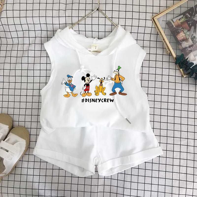 Set Áo Thun Có Nón Và Quần Short Thời Trang Mùa Hè Phong Cách Phương Tây Mới Cho Bé Trai / Gái