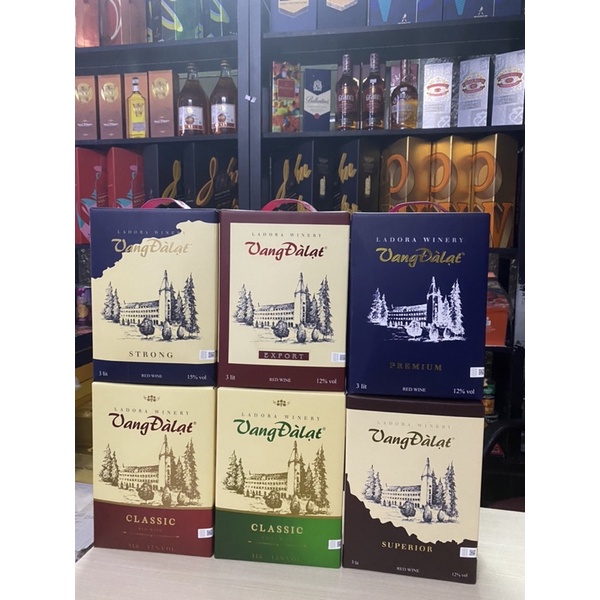 Vang Đà Lạt Classic đỏ 3 Lít
