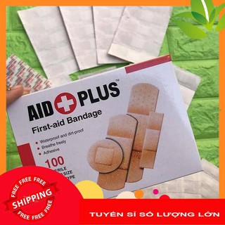 Băng gạc y tế tiệt trùng aid first hộp 100 cái