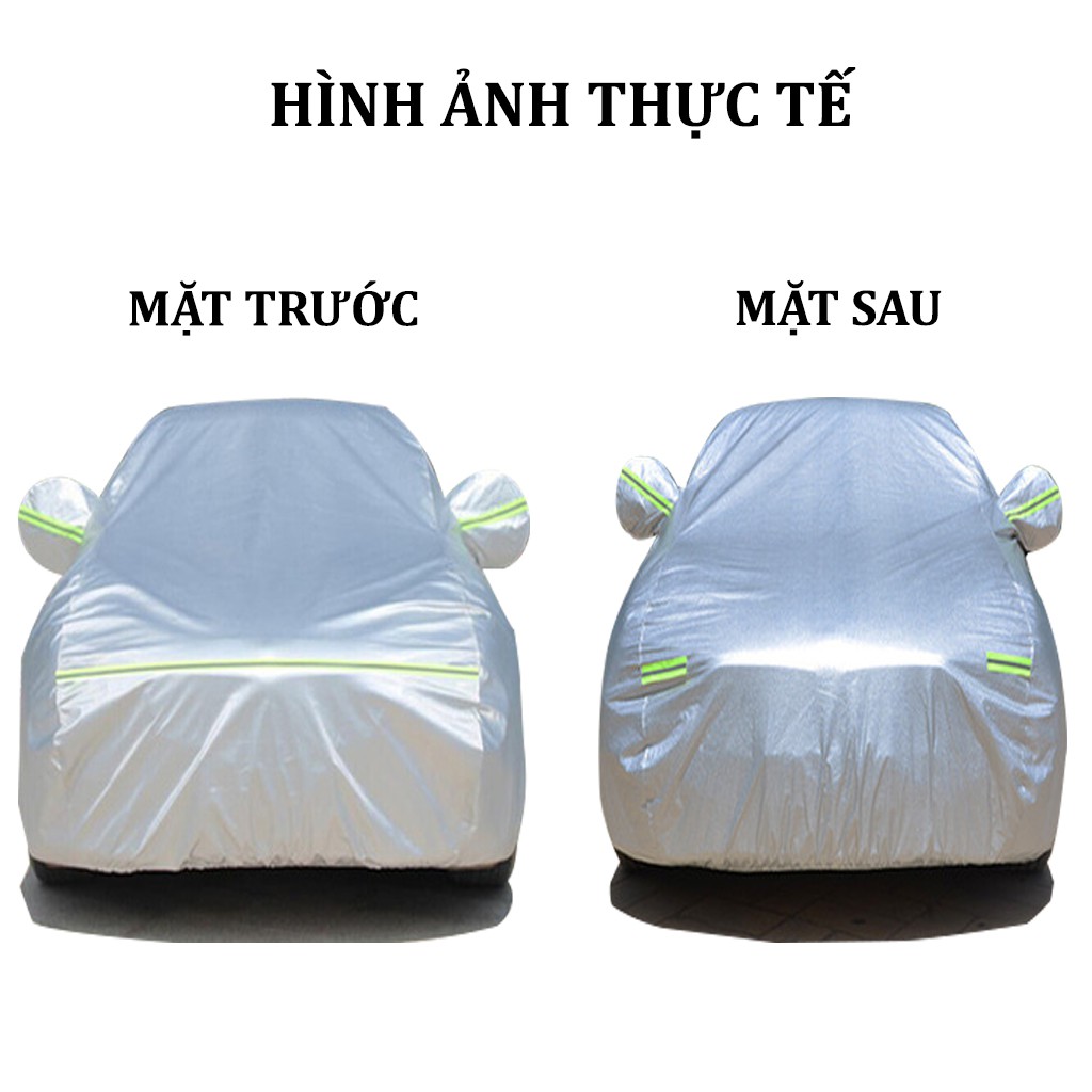 Bạt Phủ Ô Tô Tráng Gương 4 Mùa Chống Nắng Chống Mưa 3 Lớp