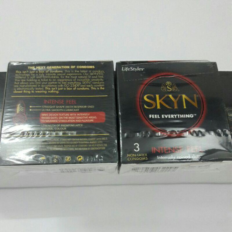 bao cao su lifeStyles SKYN: hộp 3 cái