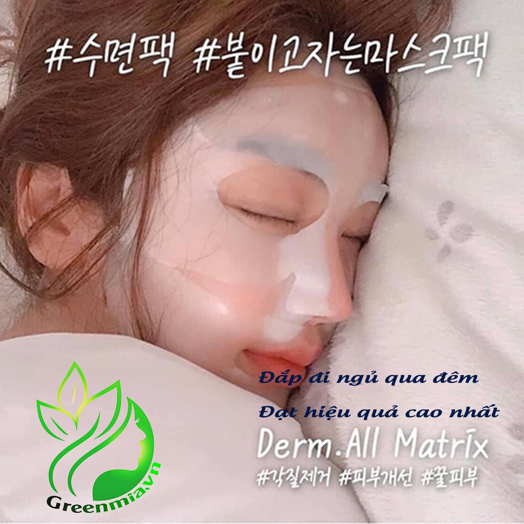 Mặt Nạ Derm All Matrix Facial Dermal Care Mask Mẫu Mới [MIẾNG LẺ] Dạng Thạch Trẻ Hóa, Nâng Cơ, Chống Lão Hóa [NHẬP KHẨU]