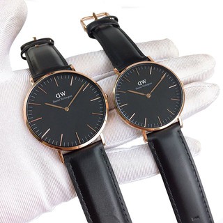 [𝐆𝐈𝐅𝐓 𝐒𝐄𝐓]Đồng Hồ Nam Nữ Daniel Wellington Classic Sheffield Rose Gold Black + Dây Da DW ST Mawes Chính Hãng