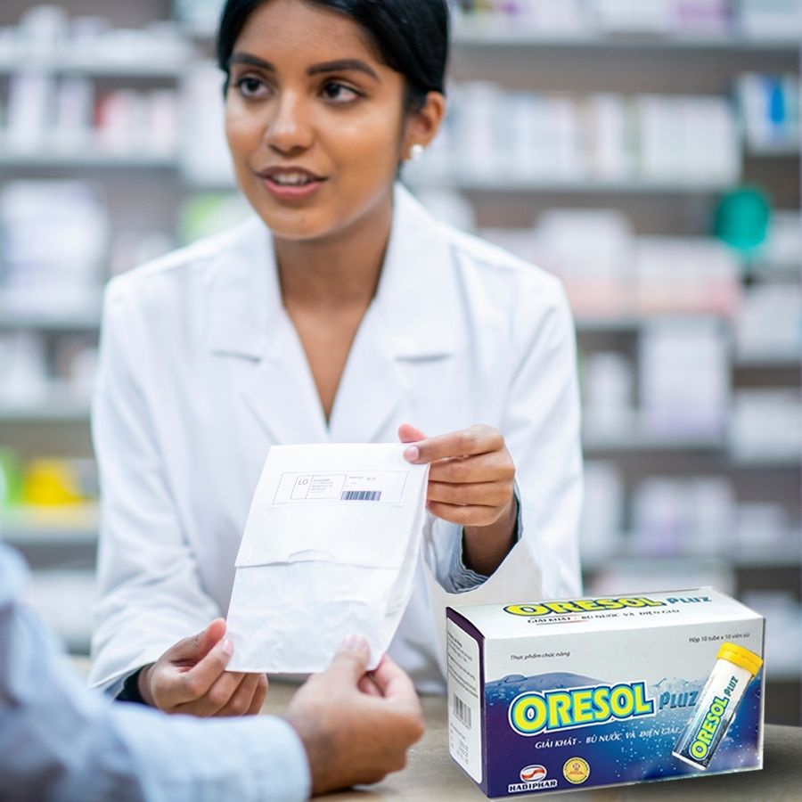 Viên sủi Oresol Pluz tăng cường sức đề kháng, giải khát, bù nước và điện giải (10 viên)
