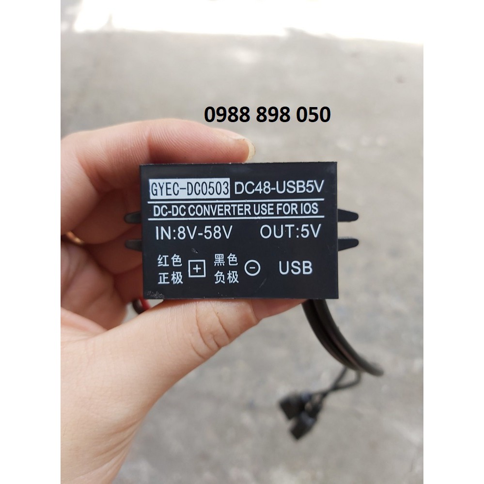 chuyển điện 12v sang 5v cổng sạc usb