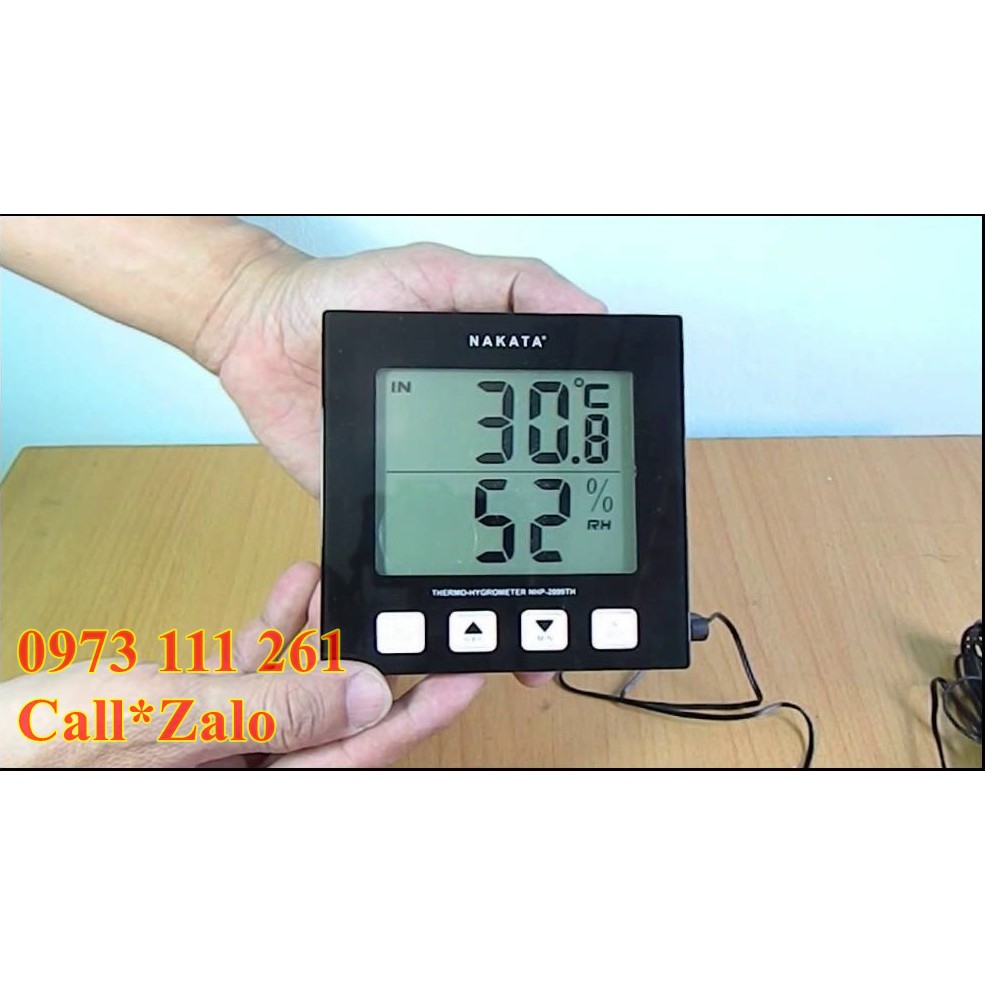 Nhiệt ẩm kế điện tử độ chính xác cao Nakata NHP-2099-TH