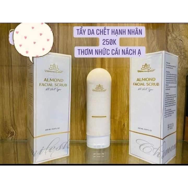 Gel tẩy tế bào chết Chamomileskill - Tẩy da chết Almond Facial Scrub Chamomileskill chính hãng