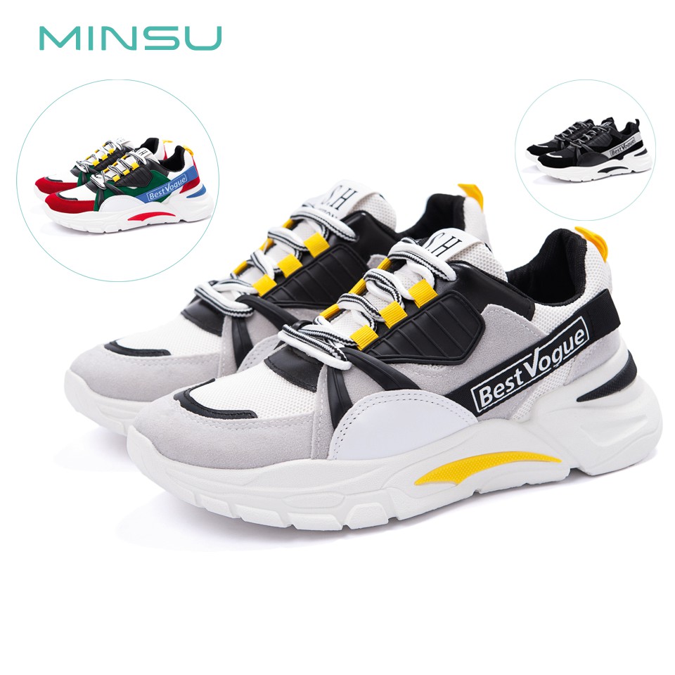 Giày Thể Thao Sneaker Nam BEST VOGUE MINSU M3516 Phong Cách Giày Bata Hàn Quốc Rất Ngầu Khi Mang Đi Chơi, Đi Học