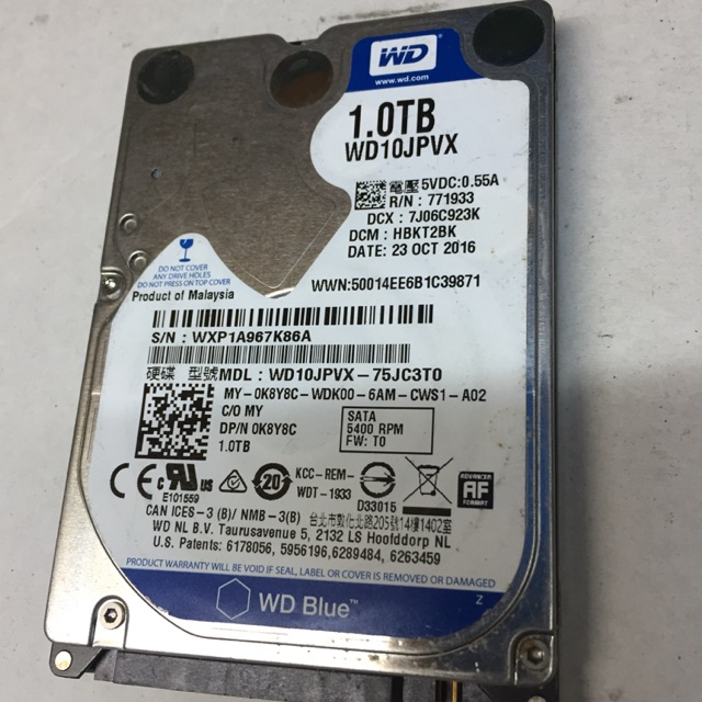 Ổ Cứng Hdd Laptop Sata 1T Sức khỏe GOOD