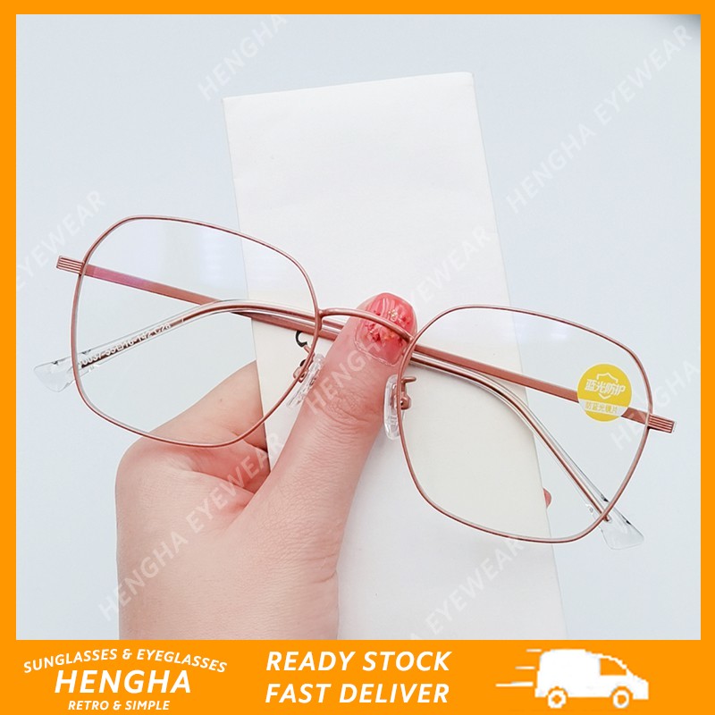 Mắt Kính Gọng Vuông Oversize Phong Cách Hàn Quốc Cho Nam Và Nữ