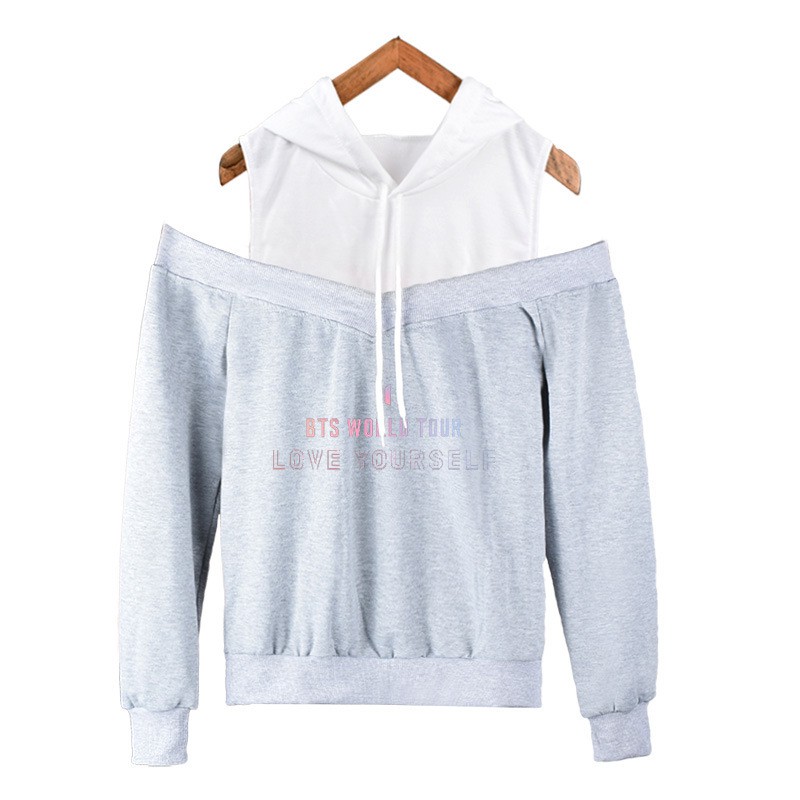 Áo Sweater Có Mũ Trùm Đầu Phong Cách Nhóm Nhạc Bts Mới