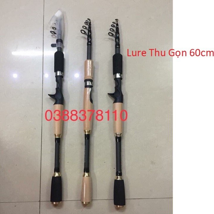 Cần Câu Lure Rút Gọn 60cm Chuyên Dùng Câu Lure Cá Lóc Sộp