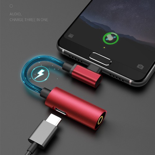 Cáp chuyển typeC mcdodo sang cổng typeC và audio 3.5mm,sạc nhanh,nghe tốt,hỗ trợ mic
