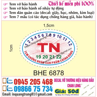 In tem bảo hành