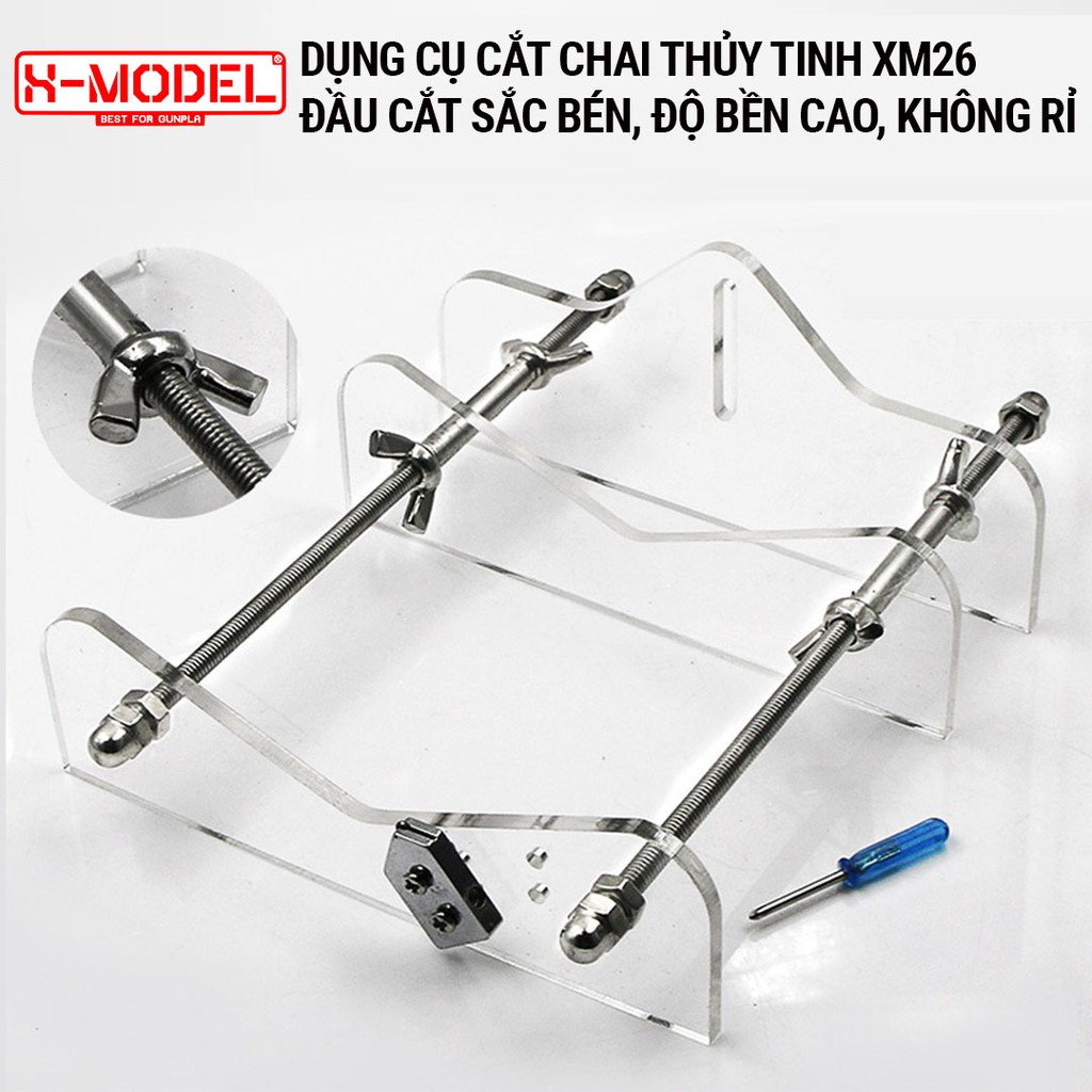 Dụng cụ dao cắt chai thủy tinh thông minh phụ kiện X- MODEL tiện ích, nhanh gọn XM26