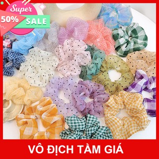 Cột Tóc Vải Scrunchies - Dây Buộc Tóc Scrunchies ( Phi Bóng )