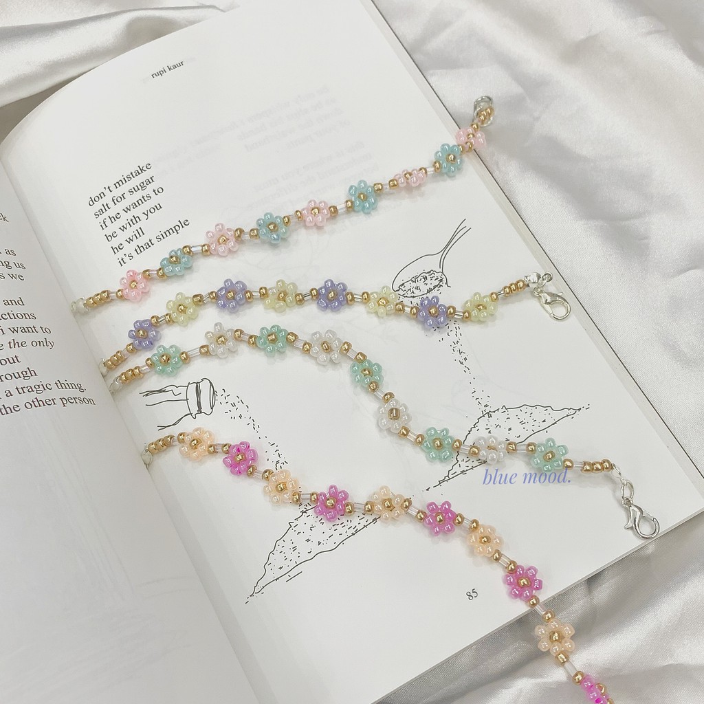 Vòng tay handmade hạt cườm Tiny Windflowers✨ #fromBlue